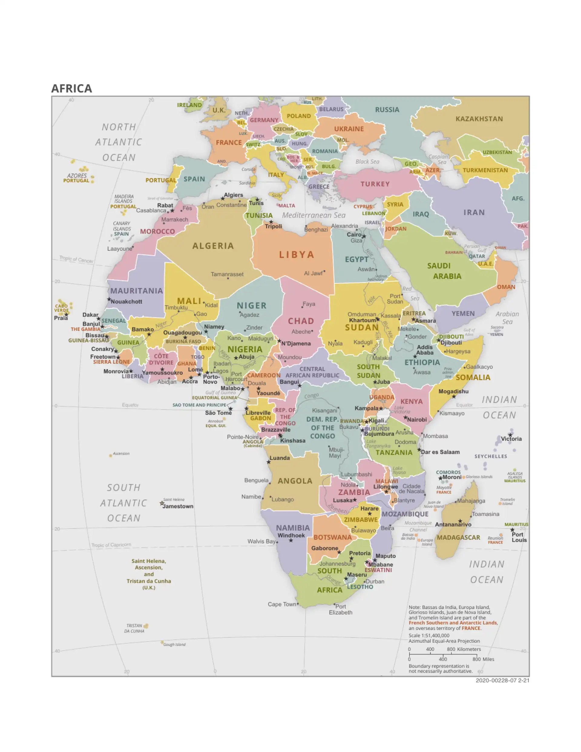 Political Map of Africa