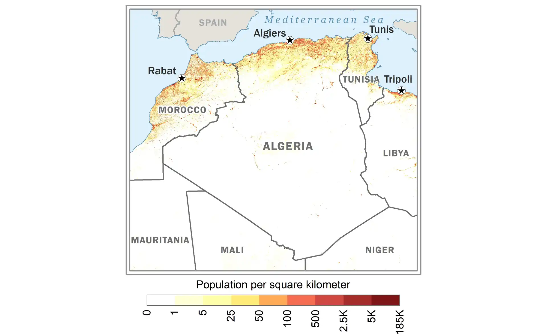 Map of Algeria