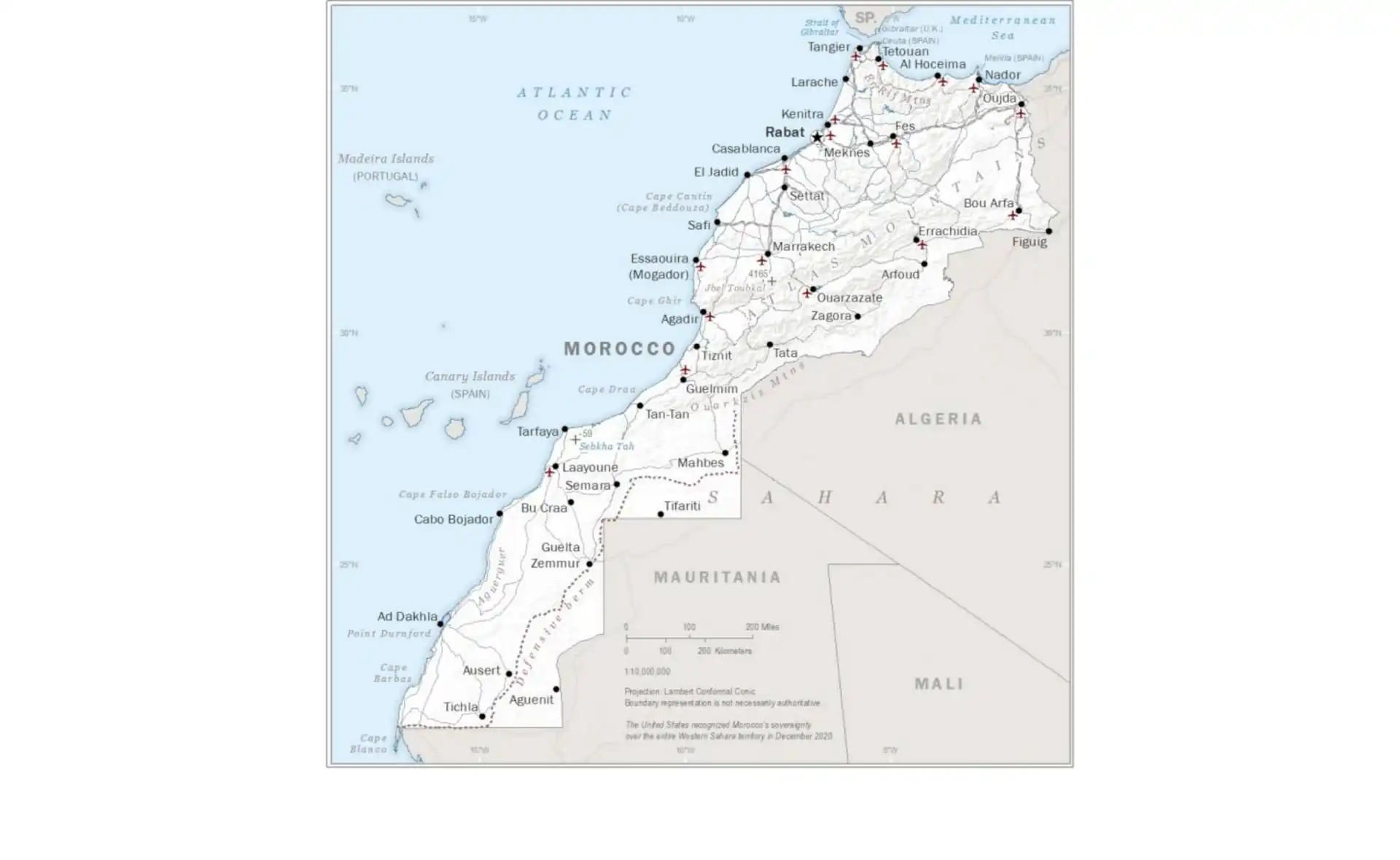 Map of Morocco